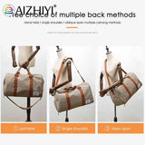 Unisex Women Shoulder Bag Large Capacity Weekend Overnight Bag Separation Shoes