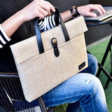 Unisex Zipper Laptop Bag Multifunction Handbag