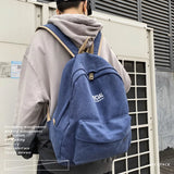 Large Capacity Canvas Backpack for College Students