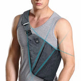 Unisex Burglar Men's Chest Bag Shoulder Messenger Bag Canvas Retro CZ02