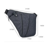 Unisex Burglar Men's Chest Bag Shoulder Messenger Bag Canvas Retro CZ02