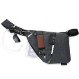 Unisex Burglar Men's Chest Bag Shoulder Messenger Bag Canvas Retro CZ02