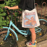 Retro Little Girl Comic Shoulder Bag College Girl Messenger Bag