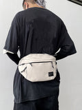 Unisex Nylon Waist Bag Street Hip Hop Belt Phone Pack Chest Shoulder Bags