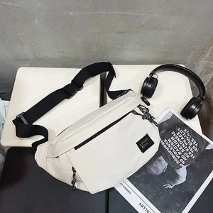 Unisex Nylon Waist Bag Street Hip Hop Belt Phone Pack Chest Shoulder Bags