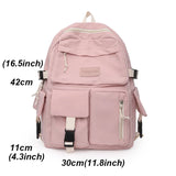 Multi-function Canvas School Backpack College Laptop Bag