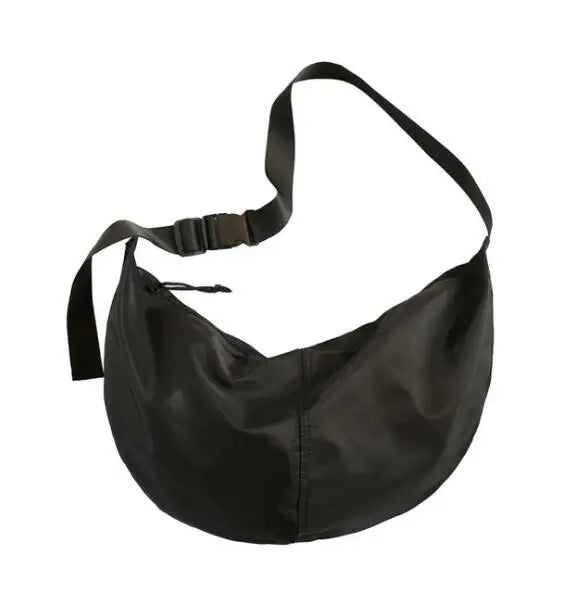 Unisex Messenger Bag Solid Color College Student Shoulder Bag