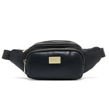 Women Fanny Pack Small Zipper Leather Waist Bag