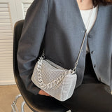 Unistybag Diamonds Chain Crossbody Bag Rhinestones Small Tote Bags Clutch