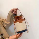 Unistybag Shoulder Bag Retro Crossbody Bags for Women Bag PU Leather Bucket Hand