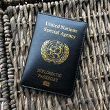 UN Diplomatic Passport Cover Men Women Special Agency Covers Laissez-passer Hold