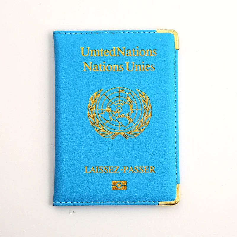 UN Diplomatic Passport Cover Men Women Special Agency Covers Laissez-passer Hold