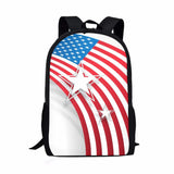 USA Flag School Backpack Kids Large Capacity Bag Boys Girls Students Mochila