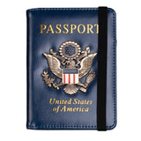 USA RFID Men's Wallet & Passport Cover Case Holder Blocking Leather Travel