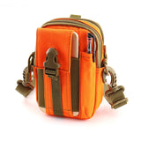 Camouflage Canvas Phone Bag Outdoor Travel Belt Pouch Holder