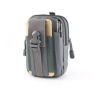 Camouflage Canvas Phone Bag Outdoor Travel Belt Pouch Holder