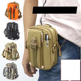 Camouflage Canvas Phone Bag Outdoor Travel Belt Pouch Holder