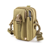 Camouflage Canvas Phone Bag Outdoor Travel Belt Pouch Holder