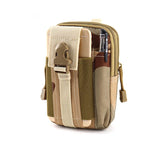 Camouflage Canvas Phone Bag Outdoor Travel Belt Pouch Holder