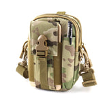 Camouflage Canvas Phone Bag Outdoor Travel Belt Pouch Holder