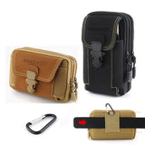 Universal 7'' Waterproof Canvas Phone Bag Outdoor Travel Waist Belt Pouch