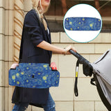 Van Gogh Oil Painting Pram Organizer Bottle Holder Stroller Bag