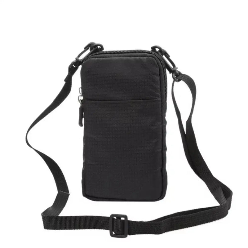 Canvas Sport Waist Packs Zippered Bag for Phones Below 6.0 Inches
