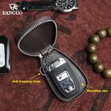 Leather Car Key Holder Bag Mini Key Housekeeper Wallets