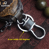 Leather Car Key Holder Bag Mini Key Housekeeper Wallets