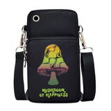 Universal Shoulder Crossbody Mobile Phone Bag Mushroom Pattern Arm Pouch
