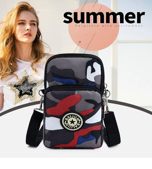 Universal Mobile Phone Bags Wallet Cases Arm Shoulder Crossbody Handbags