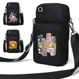 Wild Pattern Shoulder Bag for IPhone 13 Samsung Galaxy Wallet