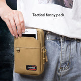 Canvas Mobile Phone Bag Outdoor Traval Running Cycling Waist Belt Phone Pouch