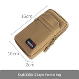 Canvas Mobile Phone Bag Outdoor Traval Running Cycling Waist Belt Phone Pouch
