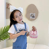 One Shoulder Crossbody PU Small Square Children's Backpack