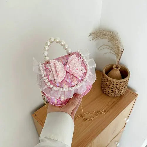 One Shoulder Crossbody PU Small Square Children's Backpack