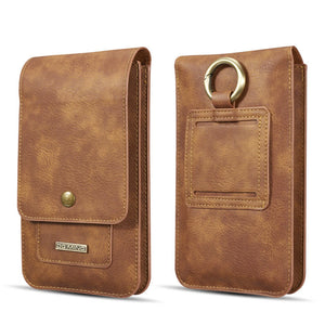 PU Leather Waist Pouch for Smartphone Carry Belt Clip Case Cover