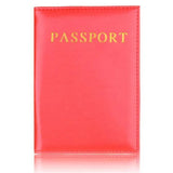 Leather Pink Passport Holder Lovely Girl Passport Case