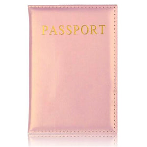 Leather Pink Passport Holder Lovely Girl Passport Case