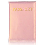 Pink Pu Leather Passport Cover Lovely Girl Case