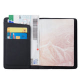 Pink Pu Leather Passport Cover Lovely Girl Holder