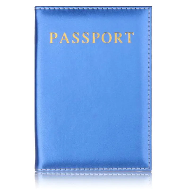Pink PU Leather Passport Cover for Women