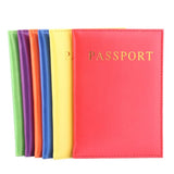 Pink PU Leather Passport Cover for Women