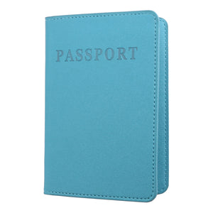 Nubuck Leather Passport Holder Cover for Men and Women