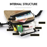 Waterproof Multifunctional Canvas Phone Bag Shoulder Bag Man Handbag