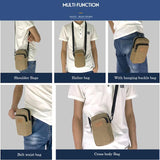 Waterproof Multifunctional Canvas Phone Bag Shoulder Bag Man Handbag