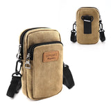 Waterproof Multifunctional Canvas Phone Bag Shoulder Bag Man Handbag