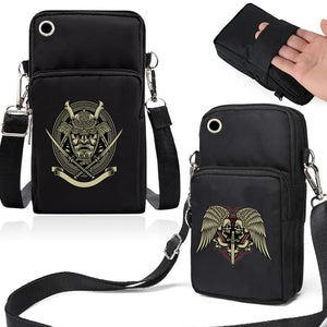 Waterproof Shoulder Phone Bag for Iphone 12 11, Skull Theme Crossbody Pouch