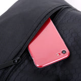 Universal Fitness Drawstring Bag Large Capacity Nylon Waterproof Zipper Backpack