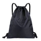 Universal Fitness Drawstring Bag Large Capacity Nylon Waterproof Zipper Backpack
